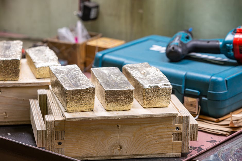 Kalksteinblock auf Werkstattboden bereit zur Bearbeitung